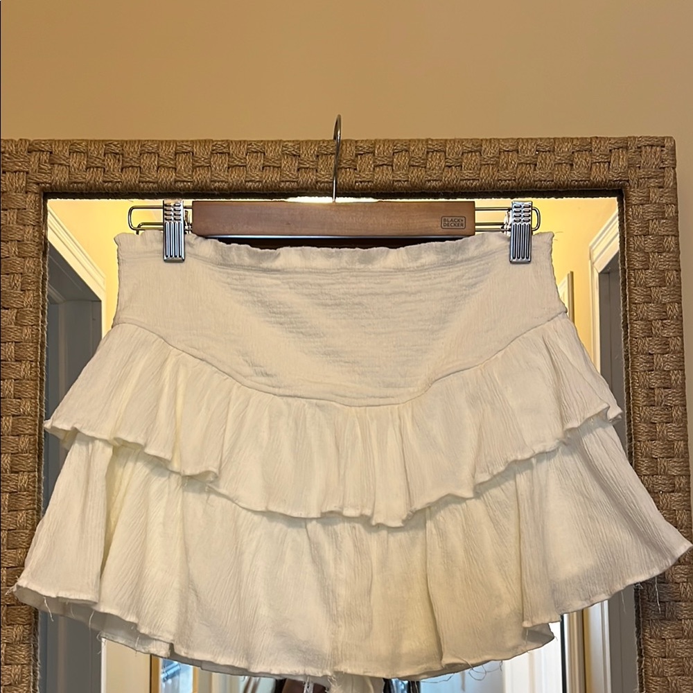White Ruffled Skirt